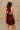 Helen Dark Wine Satin Mini Dress- full back view