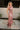 Willa Blush Multi Floral Mesh Ruched Midi Dress- full side view