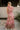 Willa Blush Multi Floral Mesh Ruched Midi Dress- full back view