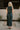 Elisa Dark Green Satin Midi Dress- full back view