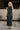 Elisa Dark Green Satin Midi Dress- full back view