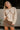 Nyla Natural & Brown Stitch Knit Sweater- close up top view