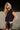 Elle Navy Knit Button-Up Vest- side view