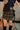 Jade Navy Multi Plaid & Velvet Ties Skort- top view
