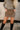 Blaire Brown Multi Plaid Mini Skort- close up front view