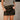 Leona Washed Black Leather Mini Skirt- front view