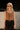 Loretta Light Brown Front Ties Tank- top view