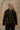 Leona Washed Black Faux Leather Jacket- back view