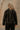 Leona Washed Black Faux Leather Jacket- back view