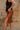 Evie Cognac Faux Leather Midi Skirt- full side view