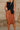 Evie Cognac Faux Leather Midi Skirt- front close up view