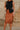 Evie Cognac Faux Leather Midi Skirt- front view