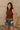 Maia Brown Ruched Sleeveless Tank- frontal top view