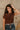 Maia Brown Ruched Sleeveless Tank- top view