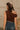 Maia Brown Ruched Sleeveless Tank- back view