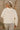 Solana Cream & Taupe Quarter Zip-Up Sweater- back view