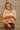 Veda Camel Multi Stripe Knit Sweater- top view
