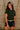 Sawyer Dark Green Short Sleeve Top- close up front view