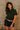 Sawyer Dark Green Short Sleeve Top- close up view