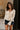 Sydney Cream Knit Flare Tie Cardigan- close up top view