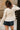 Sydney Cream Knit Flare Tie Cardigan- close up back view