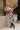 Clara Taupe & Brown Cow Midi Dress- front full view