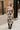 Clara Taupe & Brown Cow Midi Dress- full frontal body view
