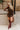 Leona Washed Brown Leather Mini Skirt- full body view