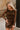 Daniela Brown Lace Mesh Bodysuit- front view