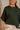 Britney Dark Green Short Sleeve Top - close up front view