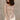 Greta Mocha Waffle Knit Long Sleeve Top - front view