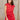 Breana Red Denim Short Sleeve Romper - front view