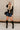 Poppy Black Bow Knit Cardigan - full body front view