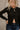 Poppy Black Bow Knit Cardigan - close up front view