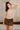Aliya Taupe Knit Short Sleeve Sweater - front view
