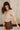 Aliya Taupe Knit Short Sleeve Sweater - frontal side view