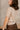 Aliya Taupe Knit Short Sleeve Sweater - close up side view
