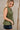 Gia Olive & Gold Zip-Up Flare Tank- side view