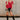 Ava Red Sleeveless Sweater- full body front view