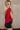 Ava Red Sleeveless Sweater- side view