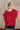 Ava Red Sleeveless Sweater- back view