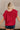 Ava Red Sleeveless Sweater- back view