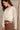 Lara Cream Floral Mesh Long Sleeve Top - close up frontal side view