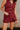 Cassidy Burgundy & Black Tweed Skort- front view