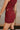 Cassidy Burgundy & Black Tweed Skort- close up top side view