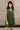 Elle Hunter Green Satin Mini Dress- front top view