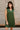 Elle Hunter Green Satin Mini Dress- front top view