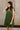 Elle Hunter Green Satin Mini Dress- frontal side view