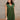 Elle Hunter Green Satin Mini Dress- front view