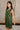 Elle Hunter Green Satin Mini Dress- side view